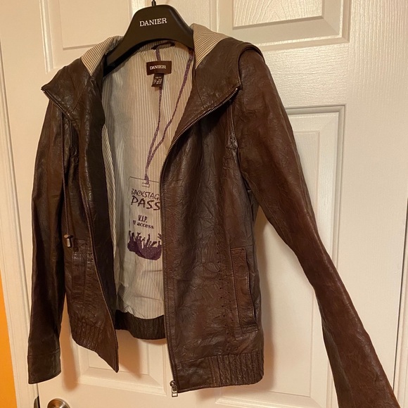 Brown Leather Jacket - Picture 7 of 7